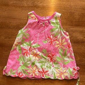 Lilly Pulitzer Pink and Green Floral dress